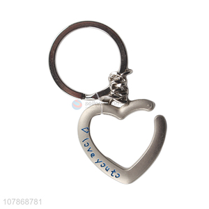 Delicate Design Heart Shape Pendant Keychain Key Ring