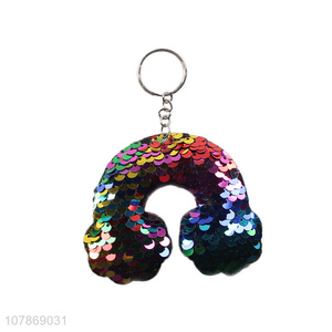 Delicate Design Sequins Keychain Fashion Key Ring