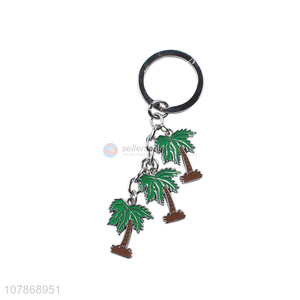 Fashion Mini Coconut Tree Key Chain Cheap Key Ring