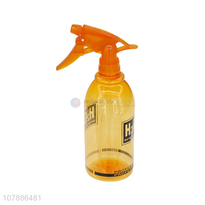 Hot selling orange plastic spray can translucent spray bottle