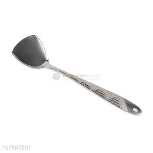 New arrival silver long handle stainless steel cooking shovel