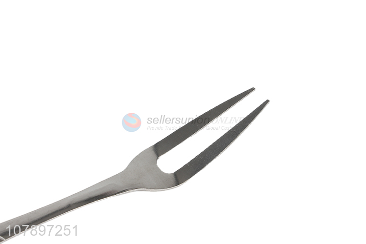 Good quality silver stainless steel meat forks for kitchen