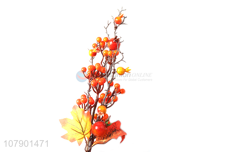 China factory handmade natural simulation plants artificial fall leaves