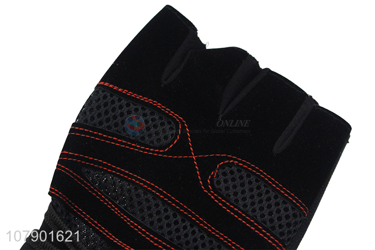 Online wholesale unisex breathable half finger mesh sport gloves for cycling