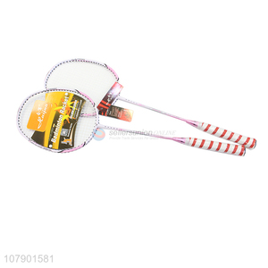 Factory supply fashion lightweight aluminum badminton racket for training