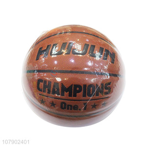 China manufacturer professional official game ball genuine leather basketball