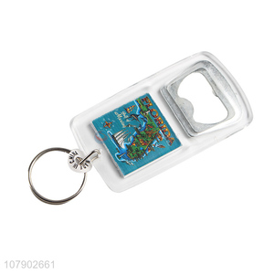 Creative Design Portable Bottle Opener Keychain Best Key Ring