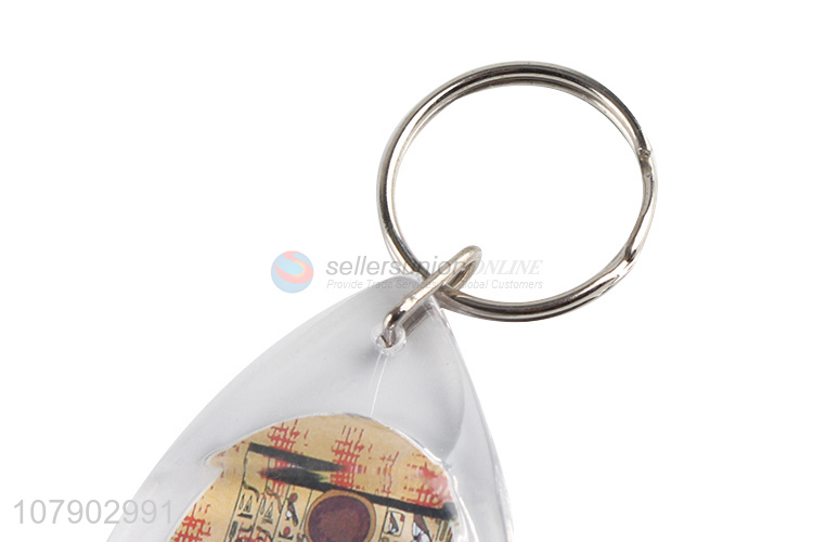 China Factory Custom Acrylic Drop Pendant Keychain Key Ring