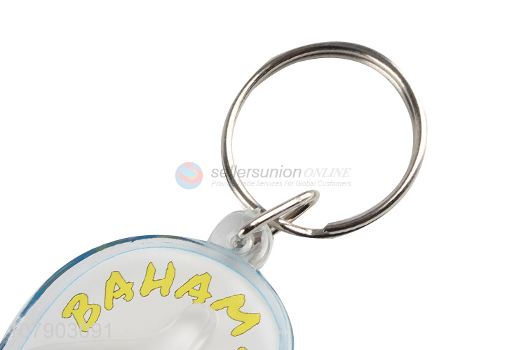 Fashion Printing Flip Flops Key Chain Custom Key Ring