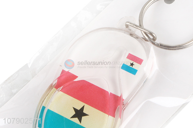 Factory Direct Sale Acrylic Flip-Flops Key Chain