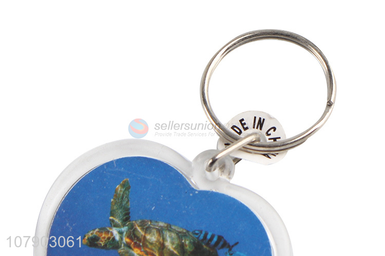 Good Quality Heart Shape Key Chain Custom Souvenir Keyring