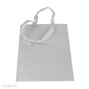 Good price silver paper packaging bag holiday gift bag