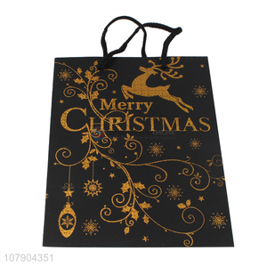 China factory wholesale christmas day gift paper tote bag