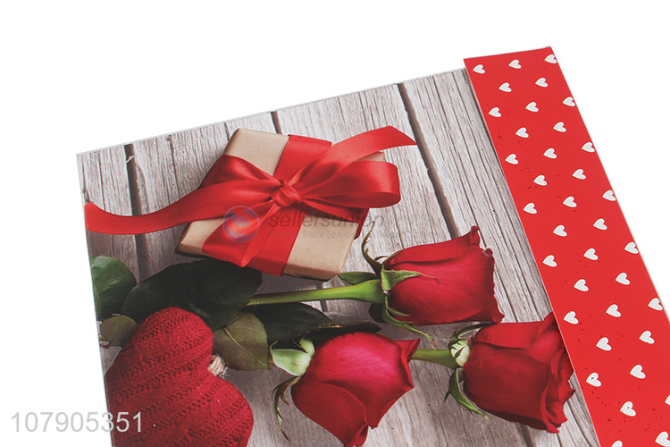 Wholesale red printing gift box paper card folding box