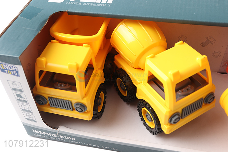 China factory kids toy car disassembly construction vehicle car model toys