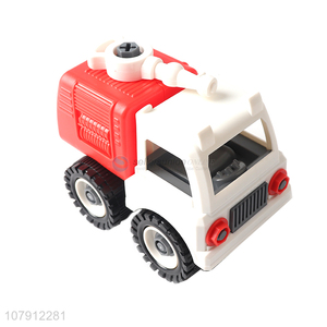 Factory price plastic toy vechicle fire fighting truck foamwater tank