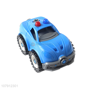 Good quality plastic car model toy plastic police car toy for kids