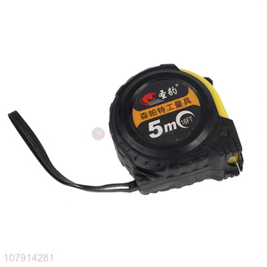 New arrival black 5m portable telescopic tape measure