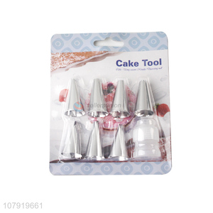 Top Quality Stainless Steel Cake Icing Nozzles With Converter Set