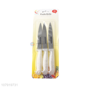 High Quality 3 Pieces Plastic Handle Fruit Knife Multipurpose Knife