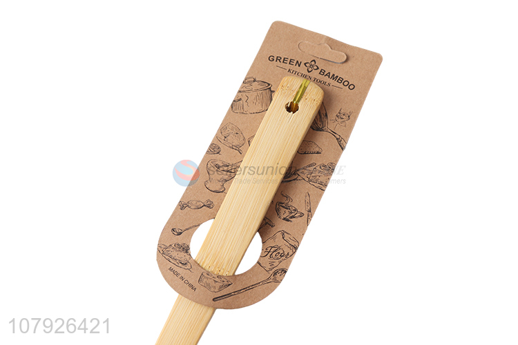 Online wholesale kitchen utensils biodegradable bamboo spatula cooking frying turner