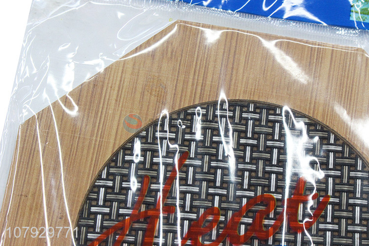 Hot sale wooden hollow coaster insulation mesh mat for kitchen