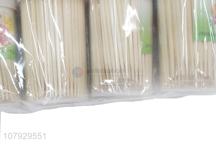 Factory direct sale bamboo disposable toothpicks universal flossing tool