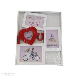 Good selling durable couple collage photo frame with three opening