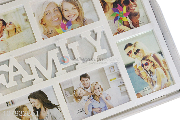 Best quality family plastic combination photo frame for home decoration