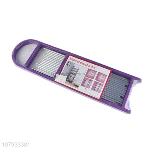 Low price purple aluminum tube assembly shoe rack for dormitory wholesale