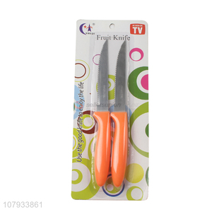 Best Selling 2 Pieces Serrated Fruit Knife Kitchen Knife Set