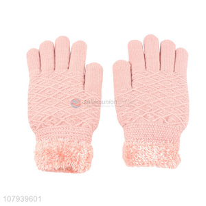 Factory Wholesale Soft Knitted Gloves Warm Gloves For Women