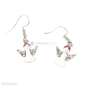 Hot Selling Metal Angel Shape Pendant Earring For Ladies