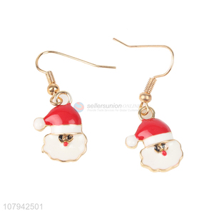 New Arrival Santa Claus Shape Pendant Earring Fashion Jewelry