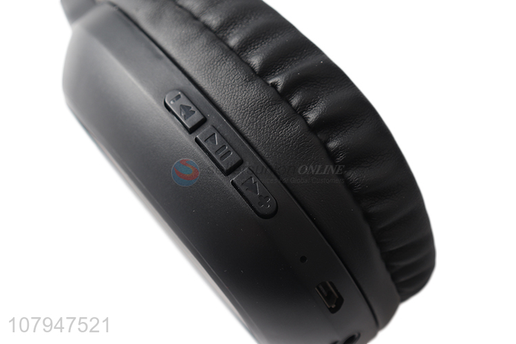 Cool Design Wireless Bluetooth Headphone Black Headset