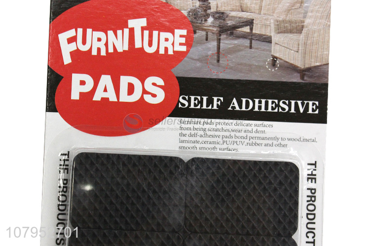 Hot Selling 6 Pieces Rectangle EVA Self-Adhesive Furniture Feet Pads