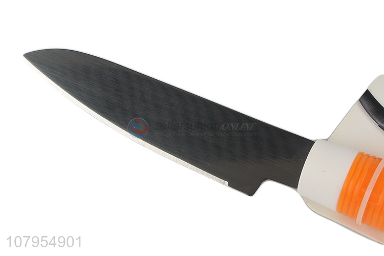 Wholesale stainless steel fruit paring knife with plastic handle