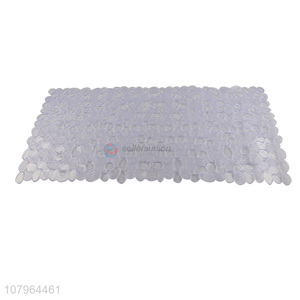 Wholesale clear stone design non-slip bathtub bath mat bathroom mat