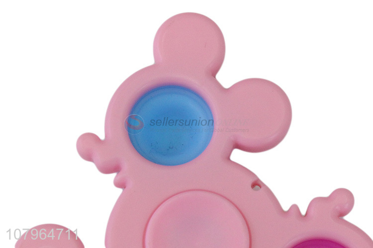 Online wholesale simple dimple fidget toy silicone hand spinner toy