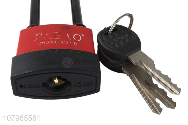 New design color simple long beam padlock household cabinet padlock