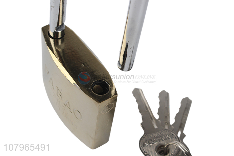 Good wholesale price long handle iron padlock drawer door lock