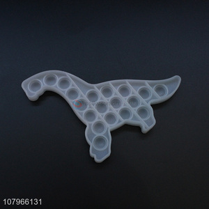 China products dinosaur shape creative silicone push bubble fidget toys