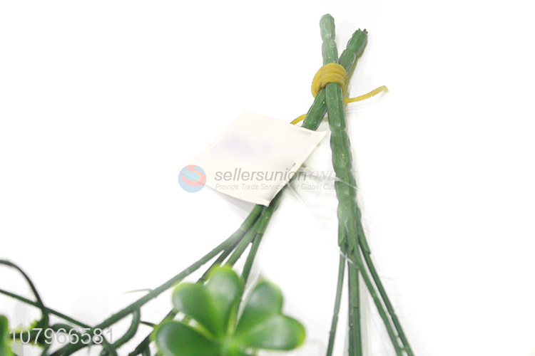 Good quality green clover simulation plant home party decoration