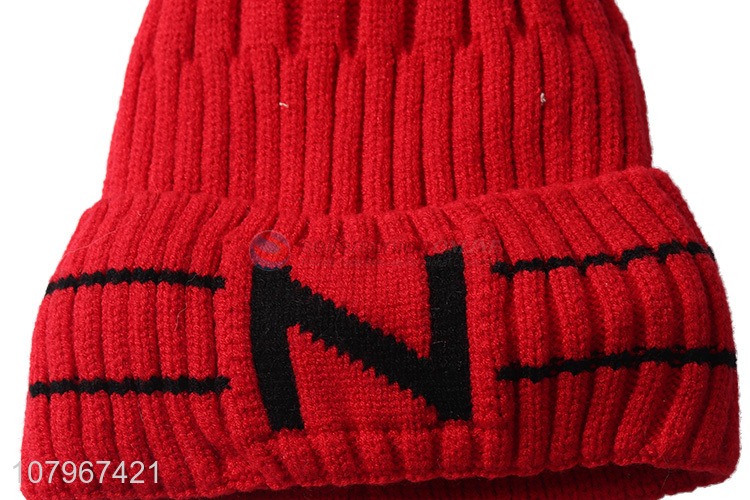 Good quality children winter cap kids knitted beanies for fall winter