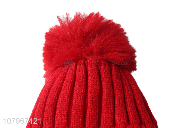 Good quality children winter cap kids knitted beanies for fall winter