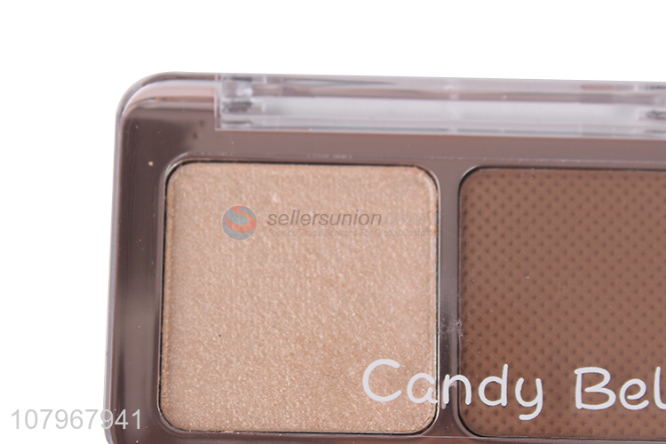 Factory price custom women 2color highlight blush palette wholesale