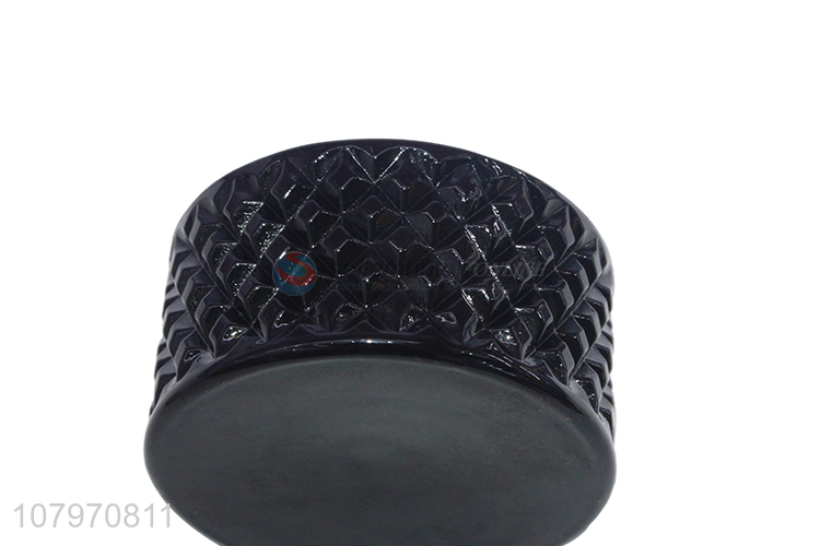 Online wholesale bamboo lid glass jewelry container ring trinket box