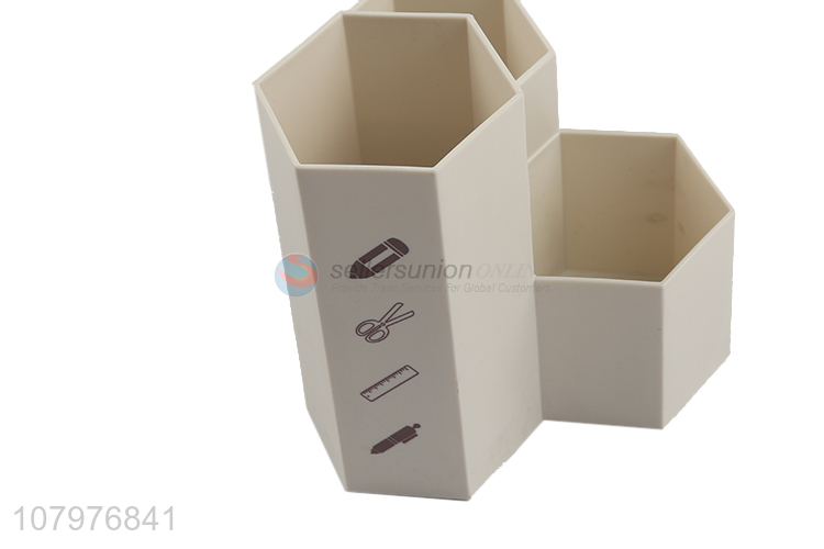 Wholesale multi-purpose desktop storage box plastic makeup organizer pen holder