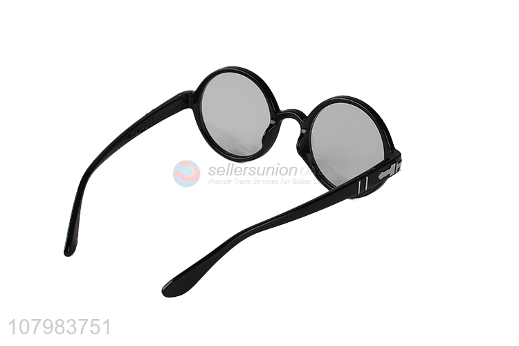 Good Sale Black Frame Round Glasses Fashion Outdoor Leisure Sunglasses