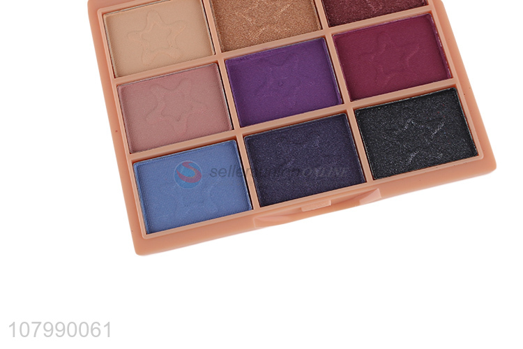 Wholesale candy color eyeshadow portable 9 color eyeshadow palette